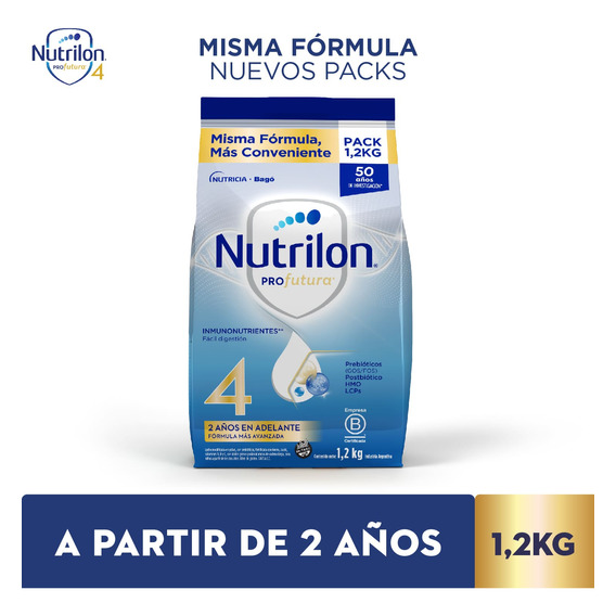 Leche Polvo Nutricia Bago Nutrilon Profutura 4 Bolsa 1.2kg