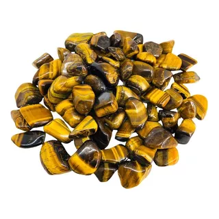 Pedra Natural Olho De Tigre Rolada Polida 1-2cms - 500g