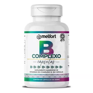 Complexo B 500mg 60cps Melfort Sabor Without Flavor