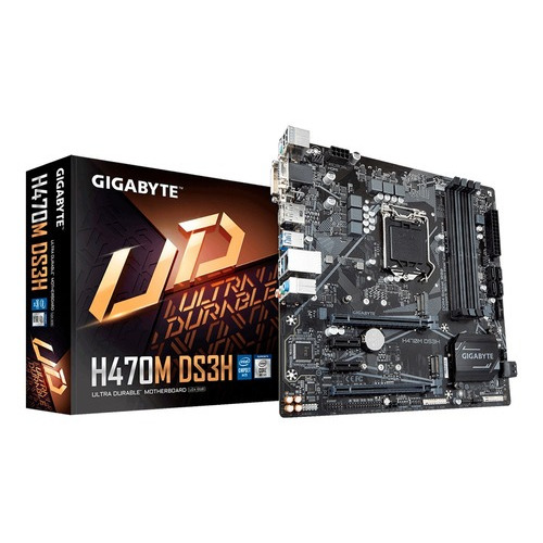 Motherboard Gigabyte H470m Ds3h Intel 10ma Generacion Gaming