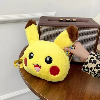 Bolsa Pikachu Mochila Pelucia Pokemon