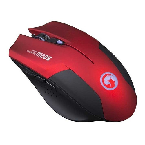 Mouse Optico Gaming Led 2400 Dpi Scorpio Marvo M205 Rojo Color Rojo