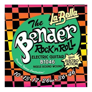 Encordado La Bella Bender 010 - 046 Para Guitarra Electrica