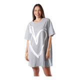 Camisetão Feminina Camisola Verão Coração Empório Do Algodão