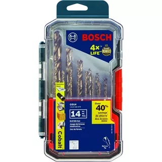 Mechas Brocas Metal Cobalto M42  1/16 A 1/2 14pcs Bosch
