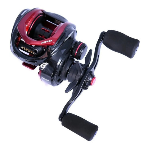 Reel rotativo Marine Sports Titan Pro 12000 derecho color negro