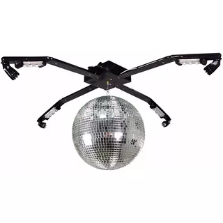 Kit Iluminação Dj 5x1 Globo Espelhado Canhão Led Jogo De Luz