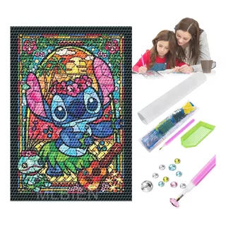 Kits De Pintura Diamante Para Star Baby Stitch Lilo 5d Diy