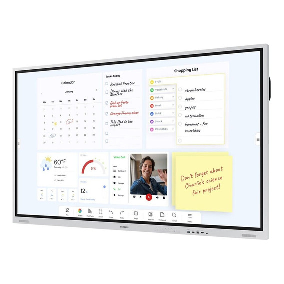 Samsung Flip Pro Wm75b, Pantalla Pizarra Interactiva 75