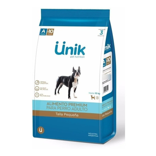 Alimento Unik Toys Premium para perro adulto de raza pequeña sabor mix en bolsa de 7.5 kg