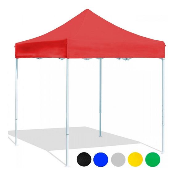 Toldo Plegable 2x2 Acero Reforzado Uso Rudo 100%impermeable Color Blanco