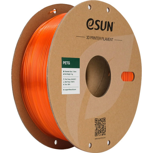 Esun PETG filamento impresora 3d 1.77mm 1kg color Orange