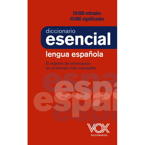 Diccionario Esencial De La Lengua Espaãâola, De Vox Editorial. Editorial Vox, Tapa Dura En Español