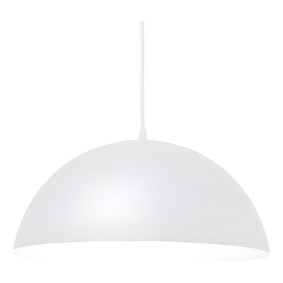 Lampara Colgante Media Esfera 30cm Blanco Apto Led Fz