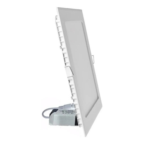 Panel Led Cuadrado 18 W Plafon Embutir Interelec Luz Fria Color Blanco