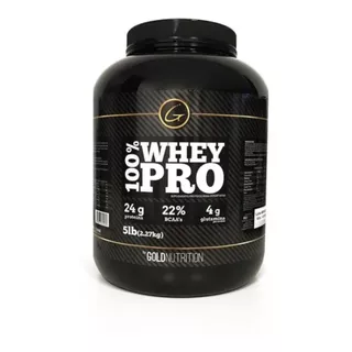 Suplemento En Polvo Gold Nutrition  100% Whey Pro Proteínas Sabor Natural En Pote De 2.27kg