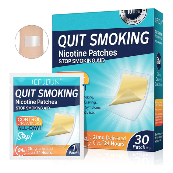 30 Parches De Nicotina 21mg Para Dejar De Fumar - Paso 1 
