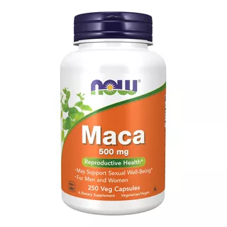 Suplemento Em Cápsula Now  Maca Em Pote De 0.5g 250 Un