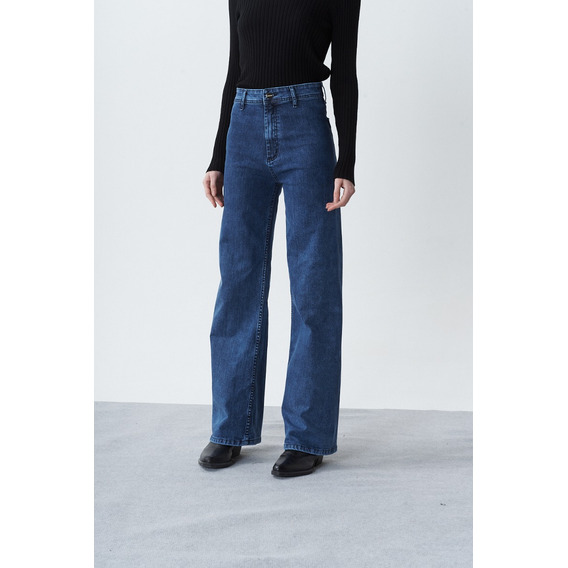 Jean Navy Straight  Mujer Desiderata