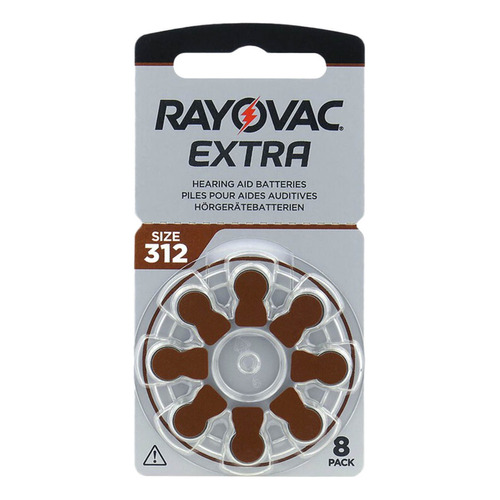 Pilas Audifono 312 Rayovac Extra Pr41 Blister X 8 Unidades