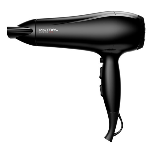 Secador De Pelo Gama Mistral Ceramic Ion Nano Silver 2200w Color Negro