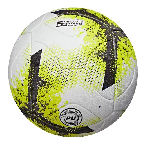 Bola De Futebol Society 22 Cor Branca Com Detalhes Em Amarelo E