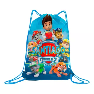 80 Morralitos Dulceros Personalizado, Temática Paw Patrol 