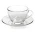 Juego 6 Tazas Con Platillo 240 Ml De Vidrio Astral Duralex