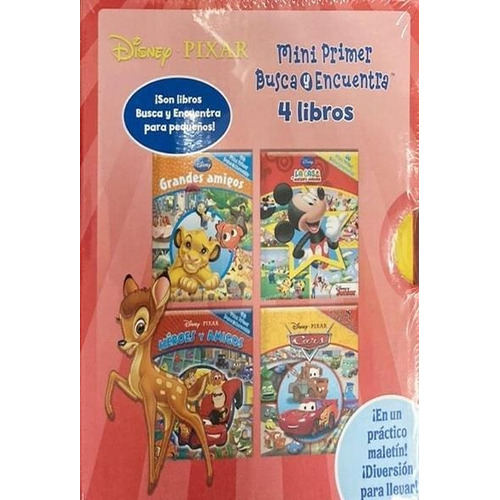 Mini Primer Busca Y Encuentra 4 Libros Disney Pixar-disney-p