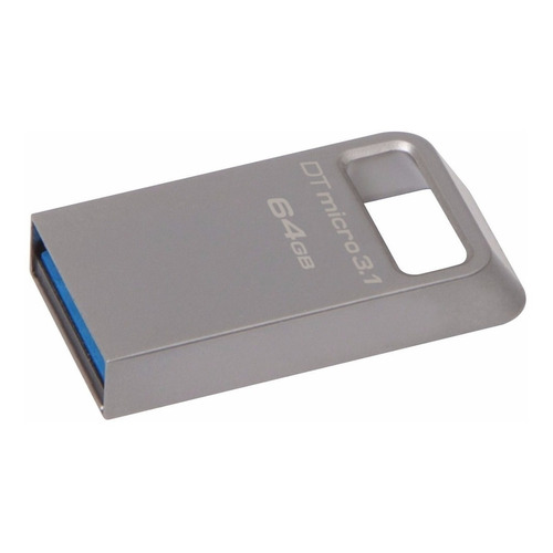 Memoria USB Kingston DataTraveler Micro 3.1 DTMC3 64GB 3.2 Gen 1 plateado