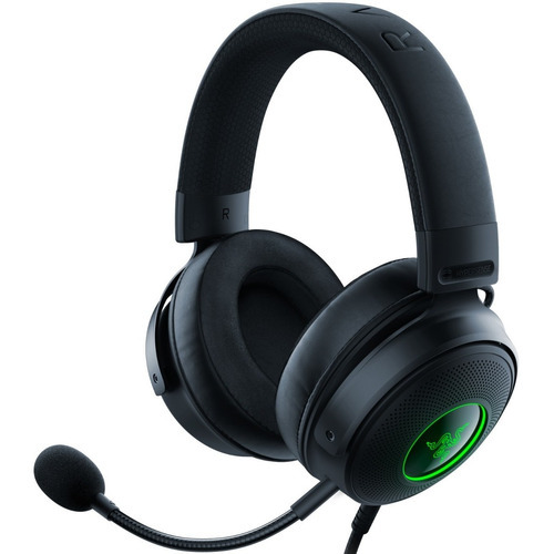 Auriculares Gamer Razer Kraken V3 Hypersense Rgb Vibracion F Color Negro