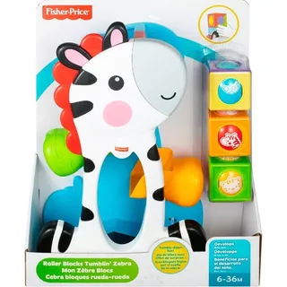 Cebra Bloques De Actividades - Fisher Price - Aprendizaje Color Blanco