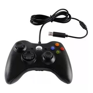 Control Usb Alambrico Para Xbox 360/ Fat /slim Y Pc Gamepad