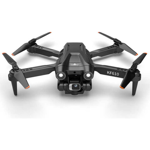 Drone Kf610 Sensor Obstaculos 2 Baterías + Maletín Color Negro