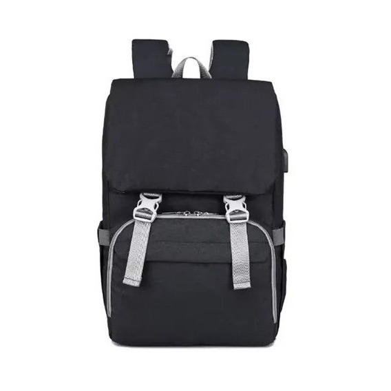 Bolso Pañalera Para Bebé Tipo Morral + Cambiador Y Usb Rw-1