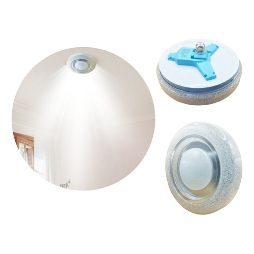 Lámpara Decorativa Techo Luz Cálida Fría Y Neutra 20w T3756 Color Blanco