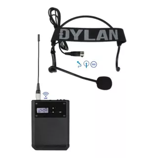 Microfone Sem Fio Dylan D-9003 S Cor Preto