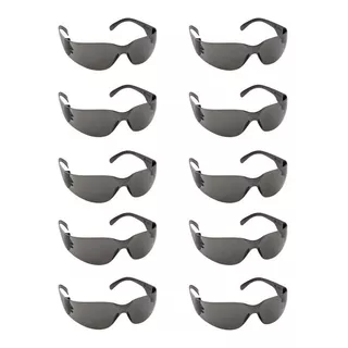 Kit 10 Óculos De Proteção Oval Segurança Epi Obra