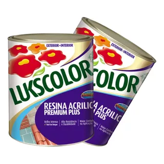Resina Acrílica Lukscolor Premium Plus Base Água 3,2 Litros 