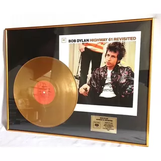 Bob  Dylan Highway 61 Revisited 1965 Quadro Disco De Ouro 