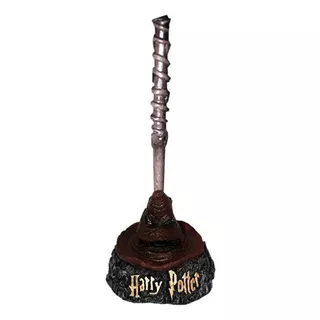 Harry Potter. Pluma Varita + Base Sombrero Seleccionador