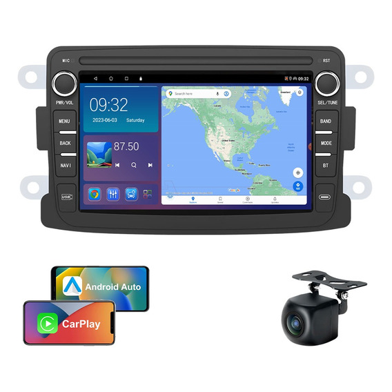 Autoestereo Pantalla Renault Duster Logan Con Carplay Gps Bt