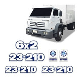 Kit Adesivos 23-210 6x2 Emblemas Caminhão Volkswagen Mwm