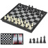 7.5" Chess Checkers Backgammon 3in1