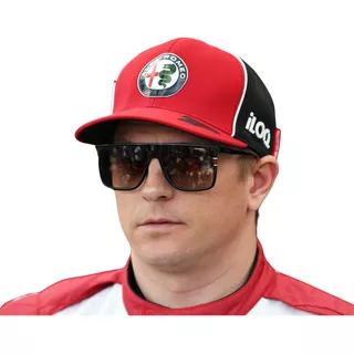 Gorra Kimi Raikkonen Alfa Romeo F1 Visera Plana Genuina