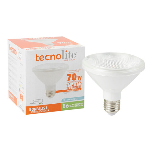 Foco Led Tecnolite Borealis I Par30 13w Luz De Día Base E27