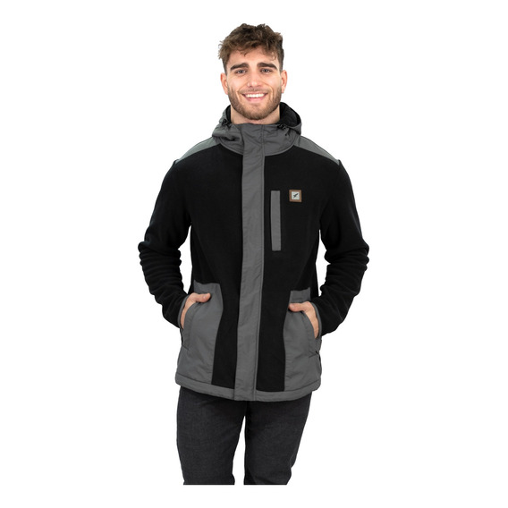 Chaqueta Polar Journey Black Hombre Falcone