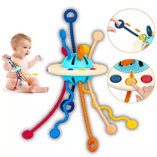 Brinquedos Montessori Desenvolvimento Sensorial Corda Puxar