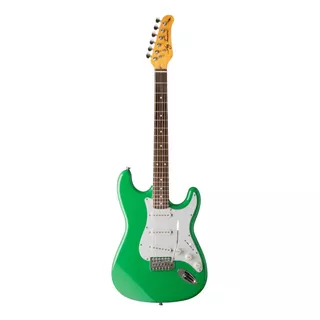 Guitarra Eléctrica Jay Turser Jt-300 Double-cutaway De Madera Maciza Seafoam Green Brillante Con Diapasón De Palo De Rosa