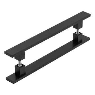 Puxador Preto 70 Cm Inox Para Porta Pivotante Madeira Vidro